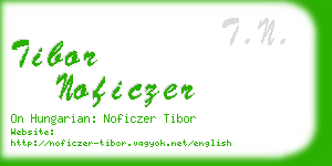 tibor noficzer business card